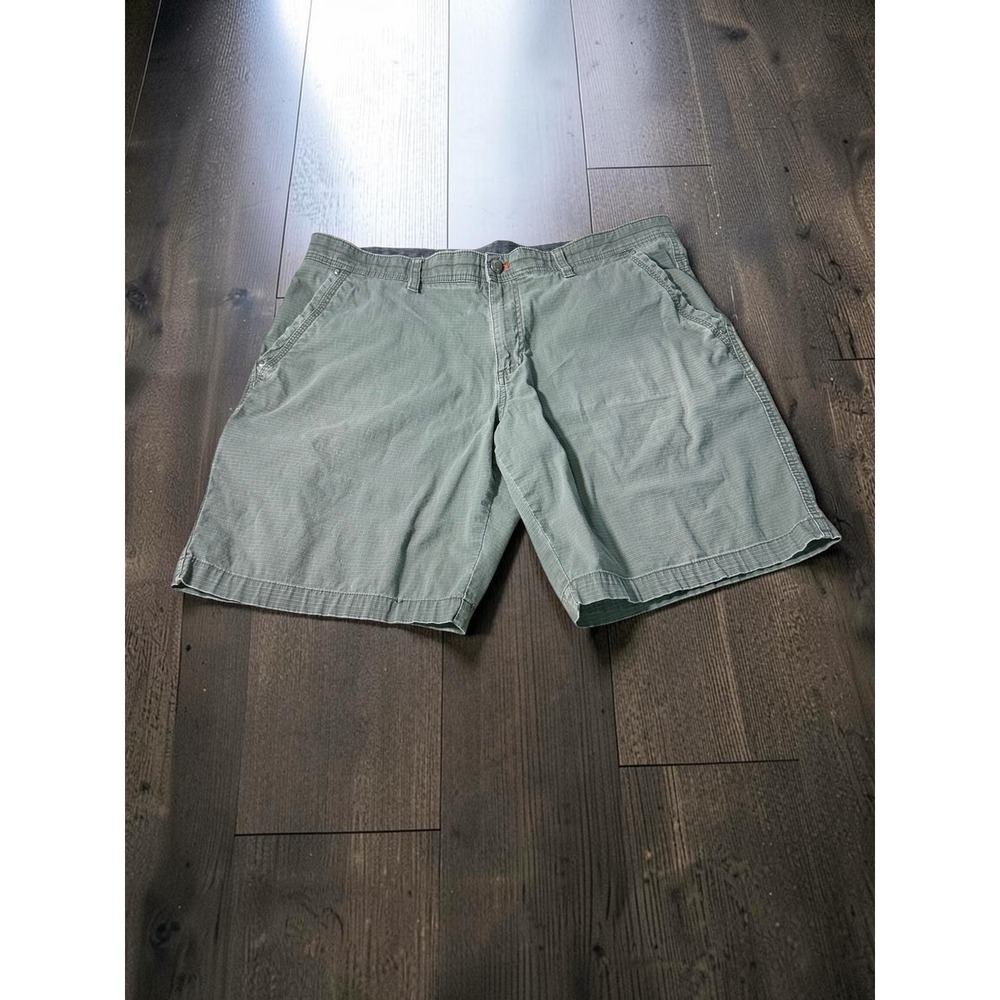 Weatherproof Cargo Short Men 38 OliveGreen Ripstop Cotton Casual Gorpcore Hiking